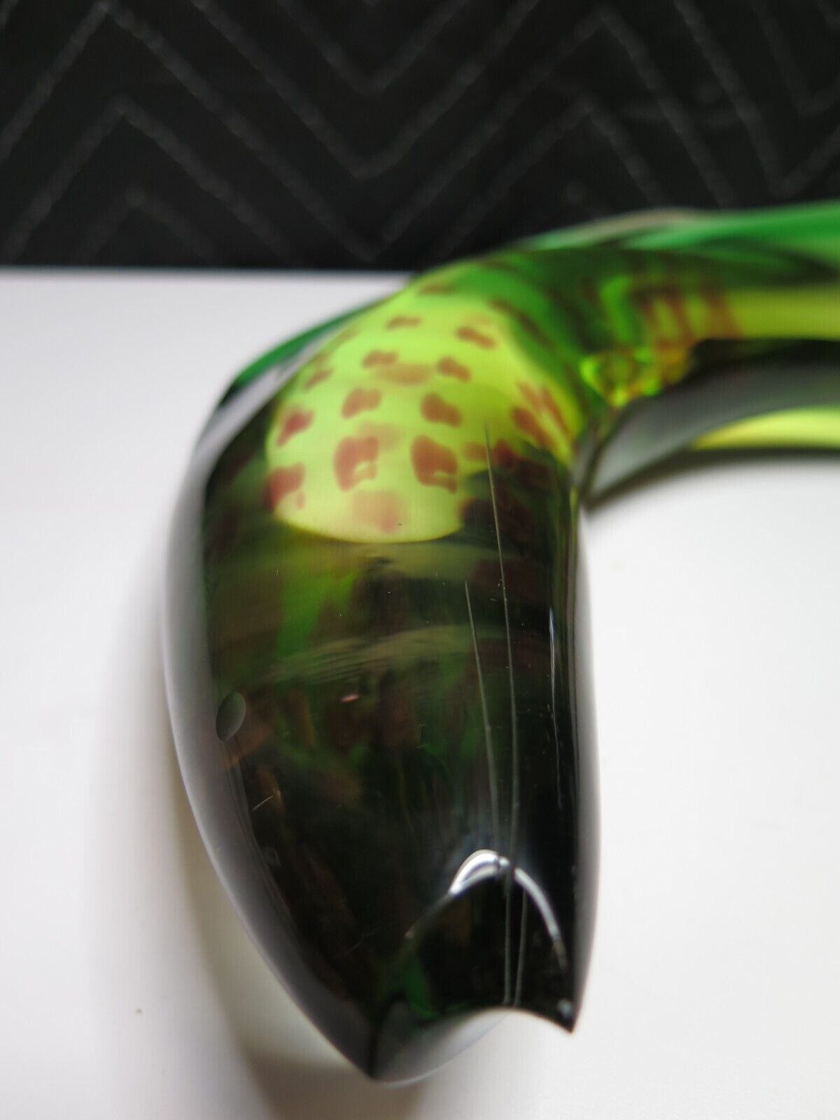 Glass Fish Sculpture J Rozinek & S Honzik Czechoslovakia Vintage EXBOR