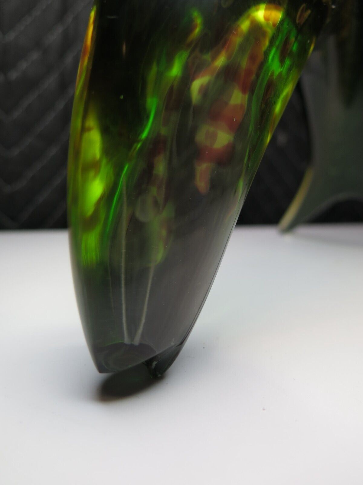 Glass Fish Sculpture J Rozinek & S Honzik Czechoslovakia Vintage EXBOR