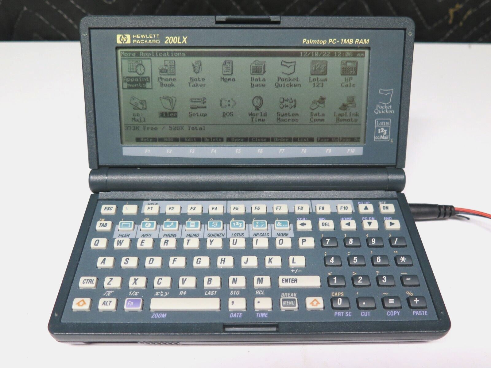 Hewlett Packard HP 200LX Palmtop PC 1MB RAM - Working – ineedths