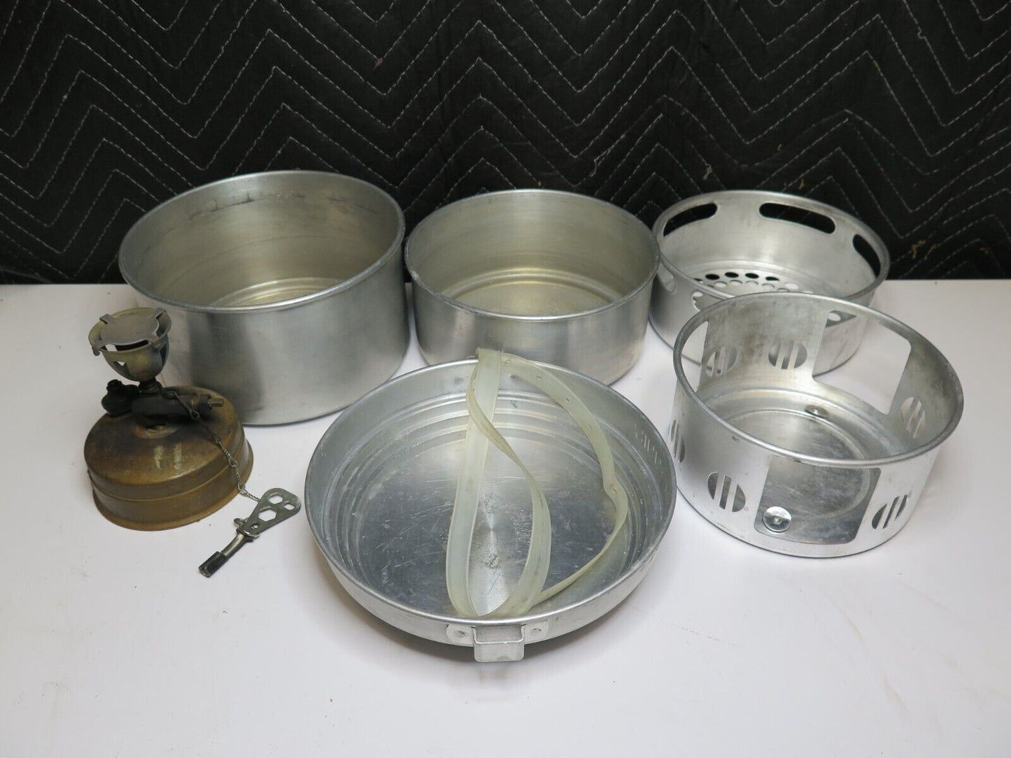 Vintage SEVA 123 Backpacking Camp Stove w/ Sigg Tourist Cookset