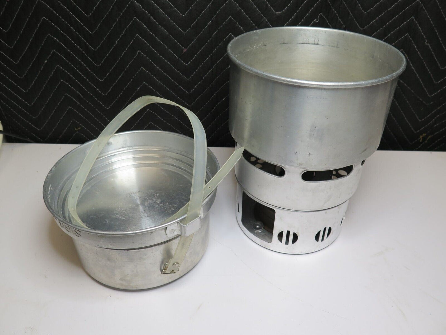 Vintage SEVA 123 Backpacking Camp Stove w/ Sigg Tourist Cookset