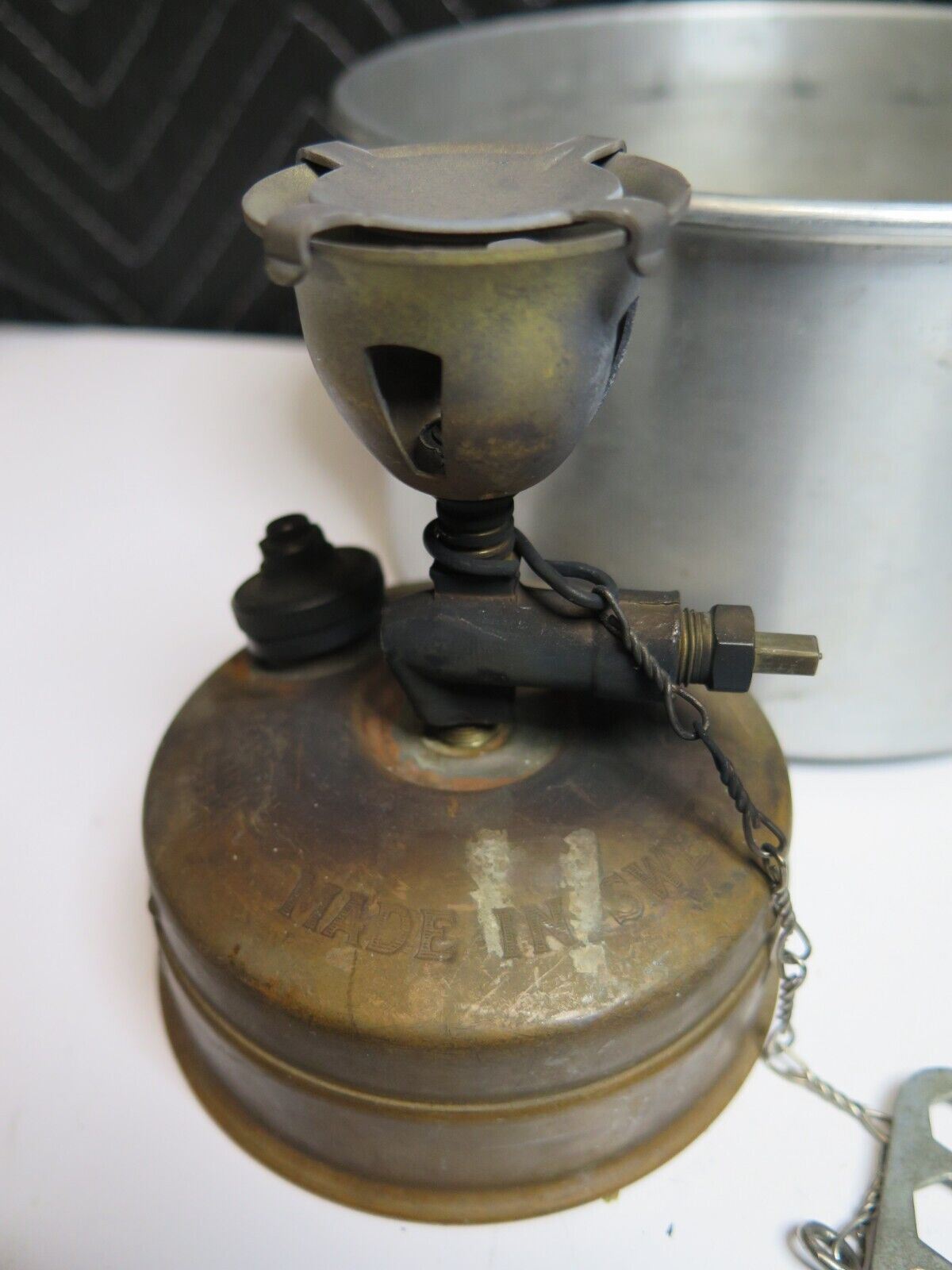 Vintage SEVA 123 Backpacking Camp Stove w/ Sigg Tourist Cookset