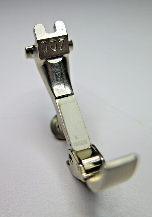Genuine Vintage Bernina Presser Foot Old Style 007 Zipper Foot for Record 930
