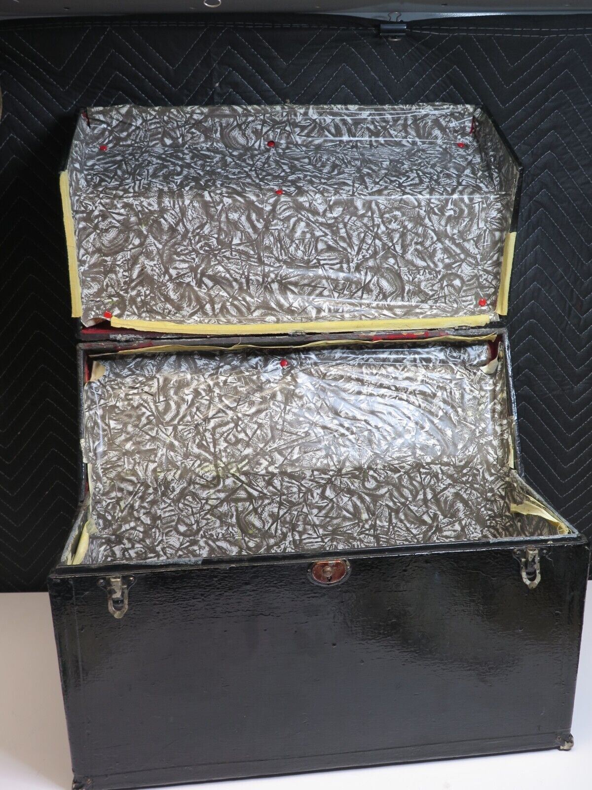 RARE ANTIQUE AUTHENTIC PASQUALE FICOSECCO ACCORDION ORGANETTO w/ Case - Pink