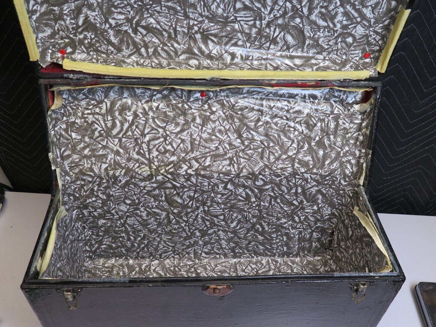 RARE ANTIQUE AUTHENTIC PASQUALE FICOSECCO ACCORDION ORGANETTO w/ Case - Pink