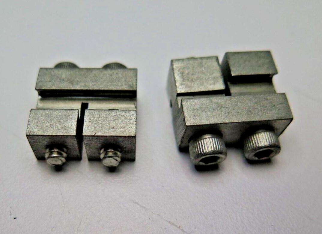 G Scale Train Track Split Jaw Stainless Steel - 332 SJC Rail Clamps (Pack of 50)