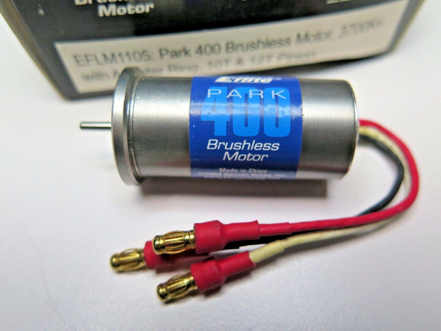 E-Flite EFLM1105 Park 400 Brushless Motor 3700KV W/ Adapter Ring, No Pinion Gear