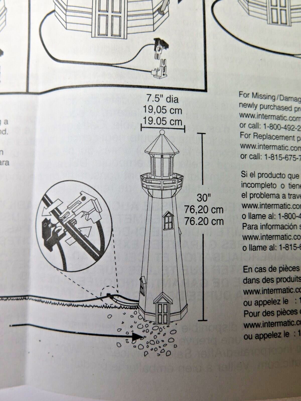 RARE Intermatic MALIBU Outdoor Light House - LANDSCAPE LIGHT - 30" Tall