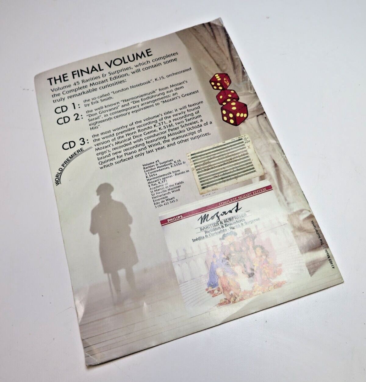 BOOK ONLY for Philips Complete Mozart Edition 45 Volumes, 180 CD Box Set