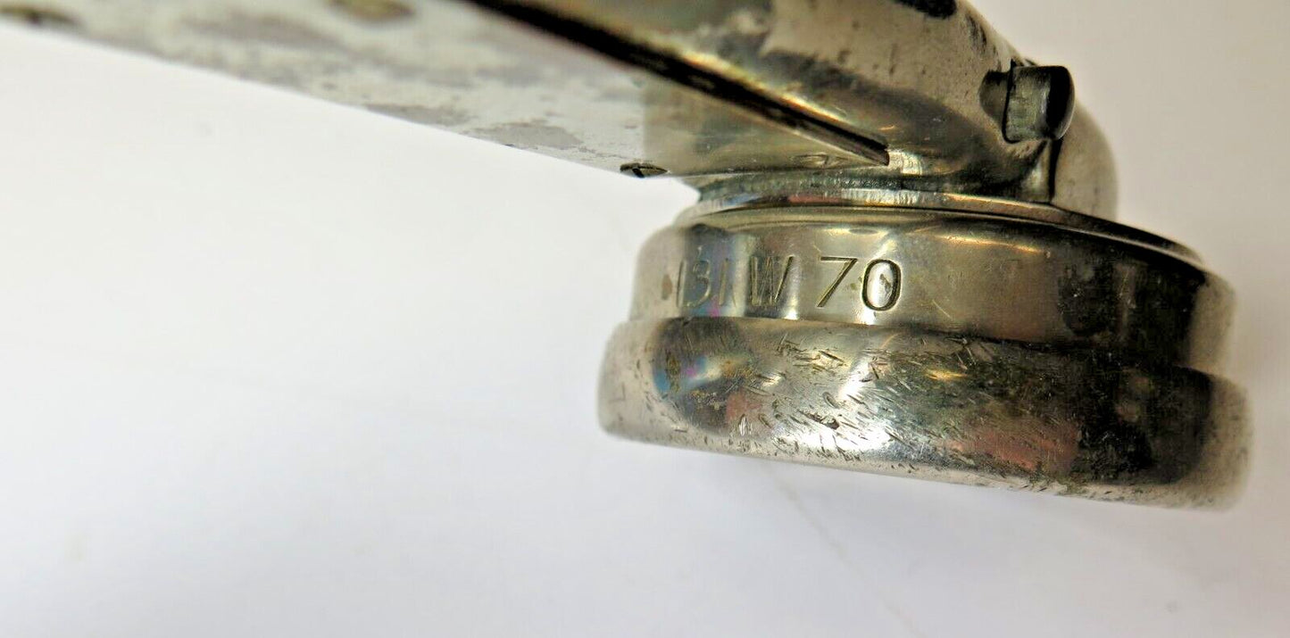 WESTERN ELECTRIC LINESMAN'S FIELD PHONE HANDSET HEAVY BRASS 244 W - CA. 1900