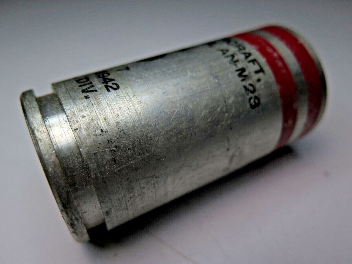 Rare WWII Signal Aircraft Double Star AN-M28 - Red/Red - Metal Case - July 1942