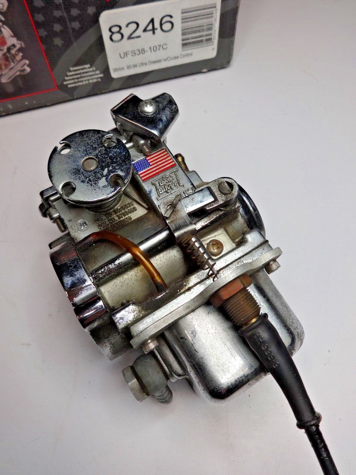 EDELBROCK Qwiksilver II 38mm 90-94 Ultra Dresser Carburetor Harley Davison 8246