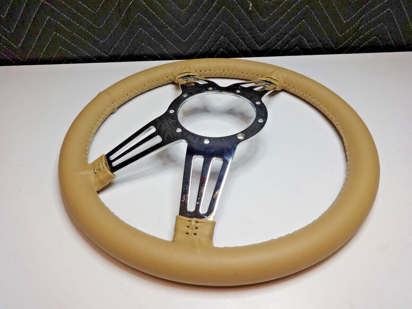 Lecarra 96209 - Mark 9 Double Slot 14" Steering Wheel - Tan