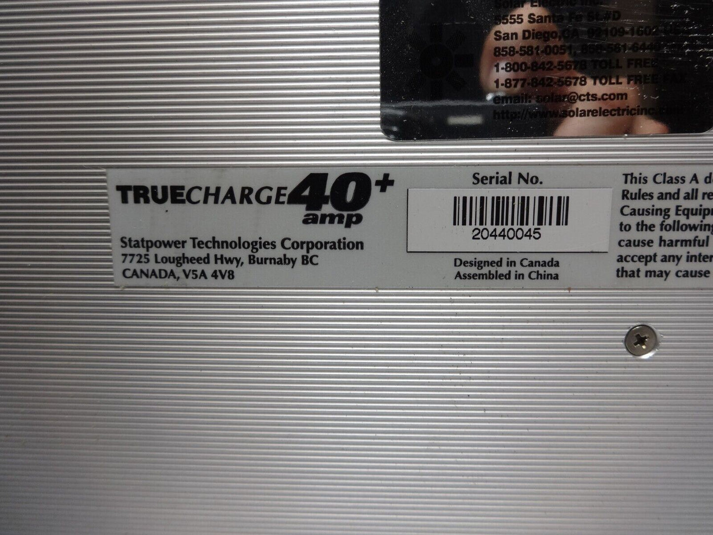 STATPOWER Xantrex TrueCharge 40+ amp multi stage 12v marine battery charger