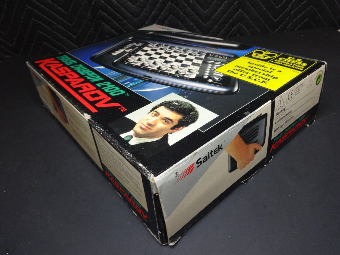 Vintage Saitek 1994 Kasparov Travel Champion 2100 Electronic Chess CIB w Manual