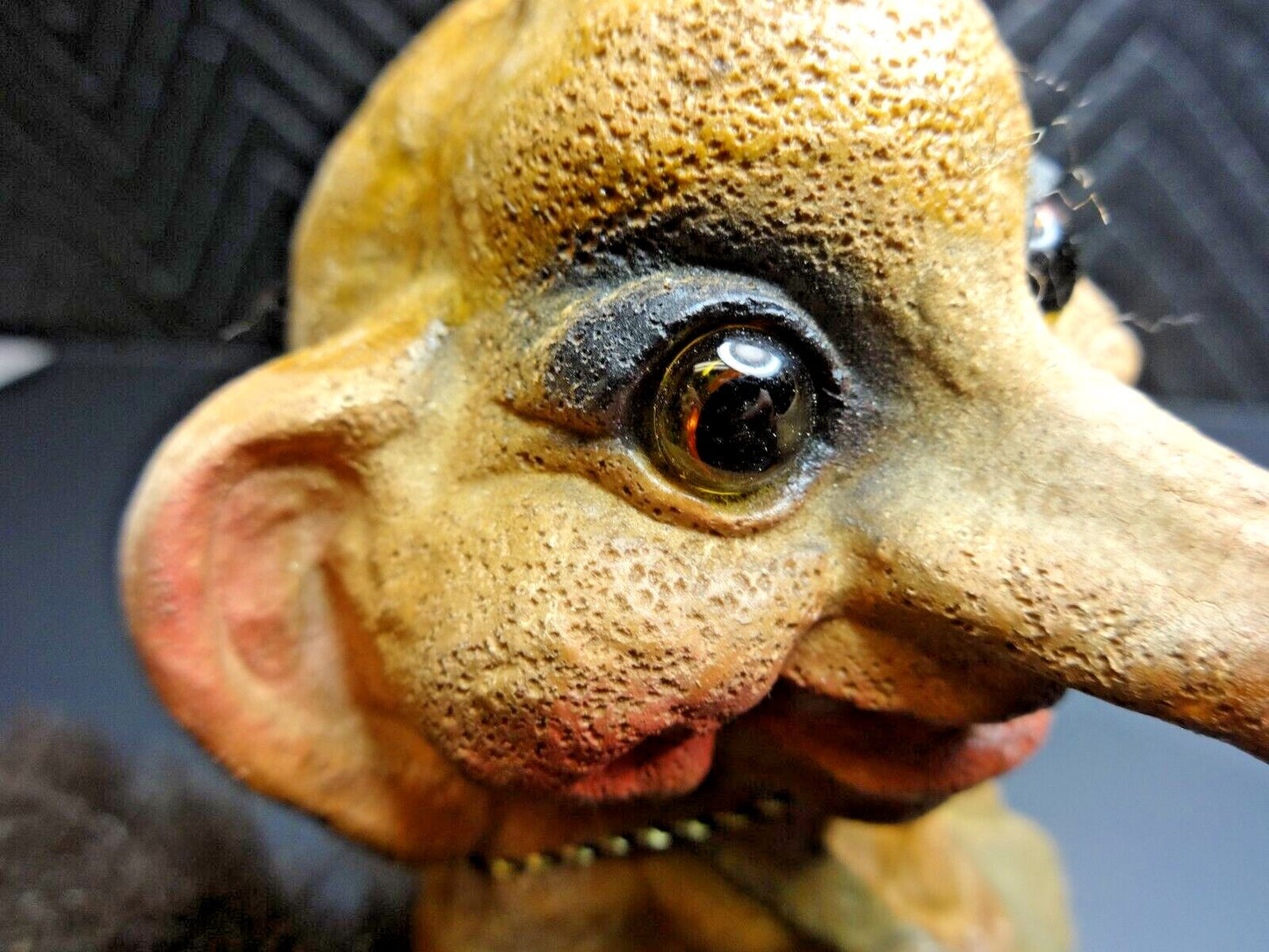 Vintage Original Long Nosed TROLL DOLL Nyform Norway Handmade 7 1/2" Rare W/ TAG