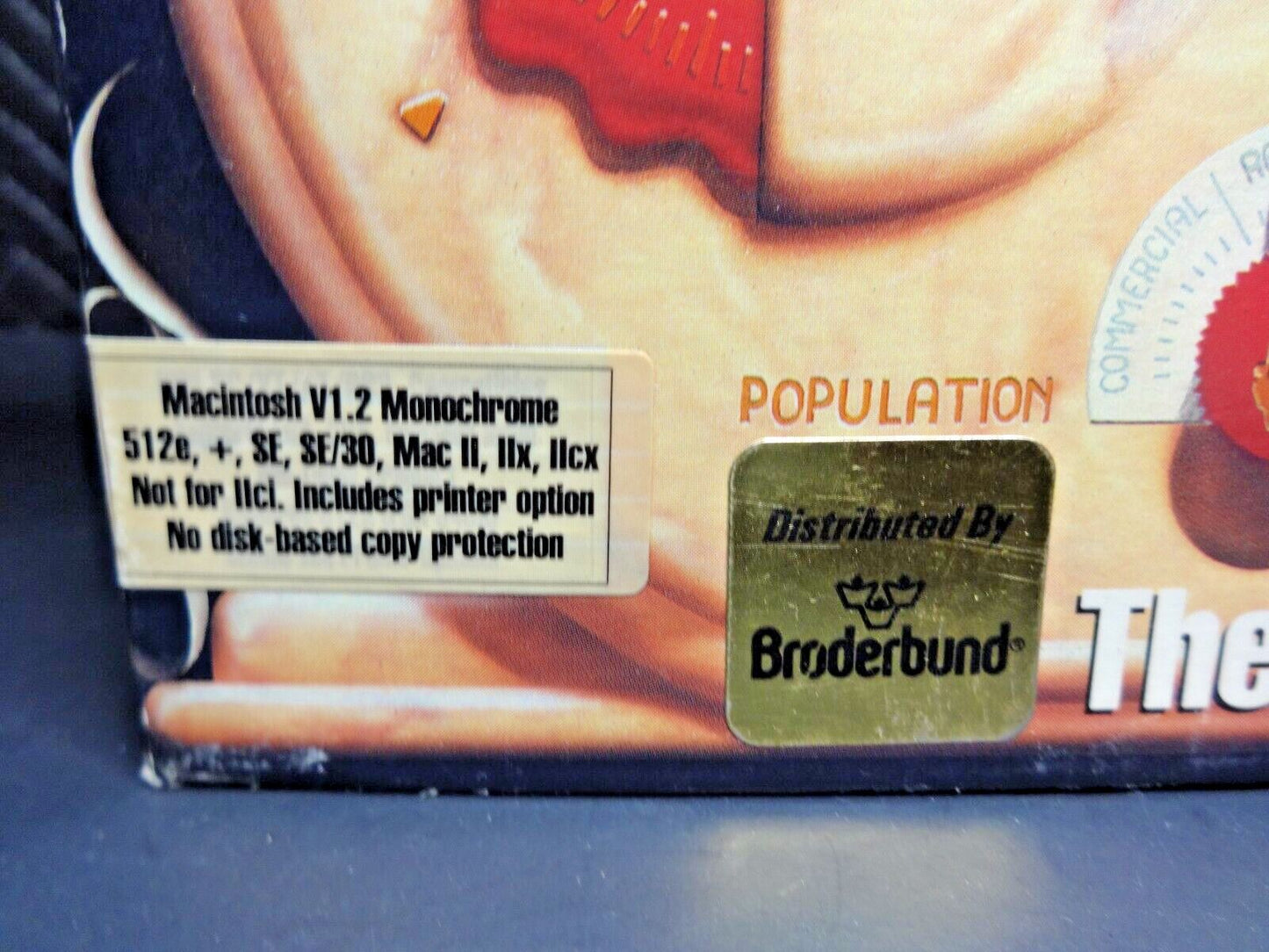 THE ORIGINAL SIMCITY SIM CITY for Macintosh V1.2 Monochrome Box Game on 3.5"