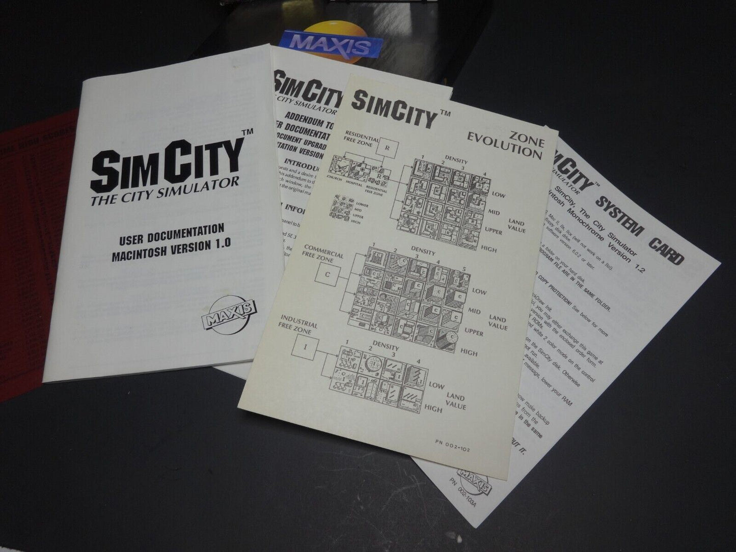THE ORIGINAL SIMCITY SIM CITY for Macintosh V1.2 Monochrome Box Game on 3.5"