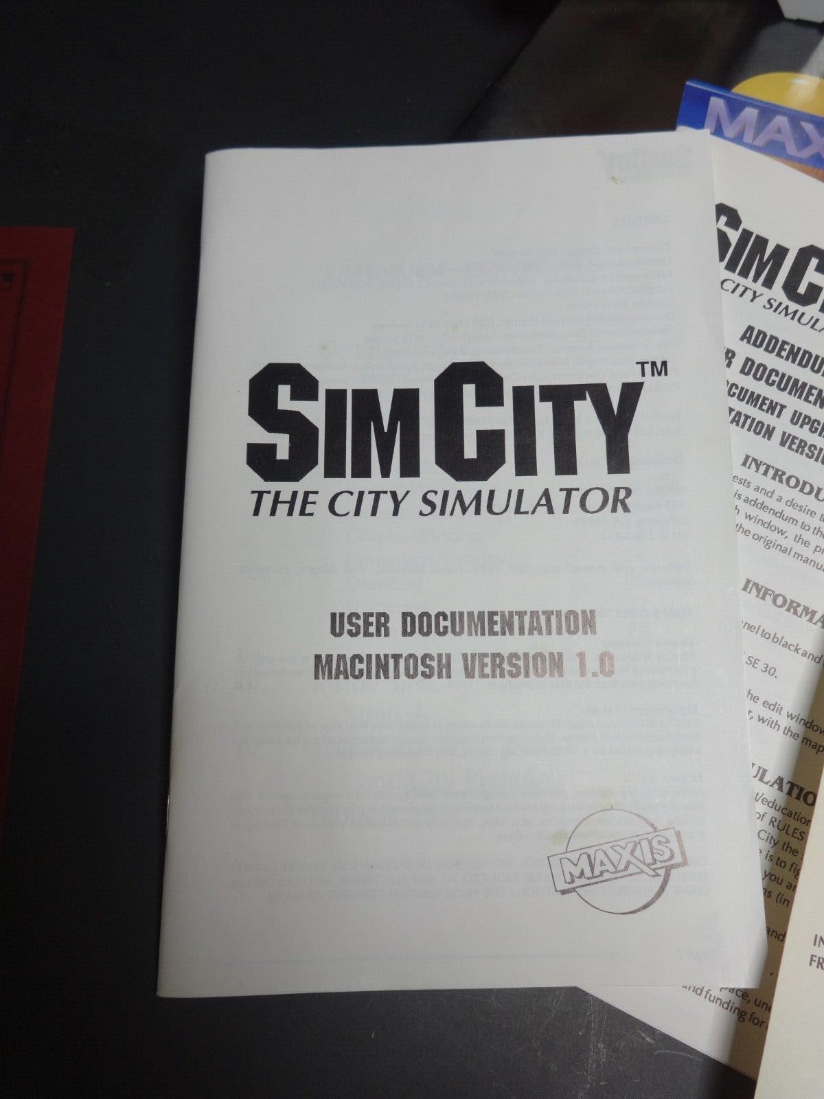 THE ORIGINAL SIMCITY SIM CITY for Macintosh V1.2 Monochrome Box Game on 3.5"