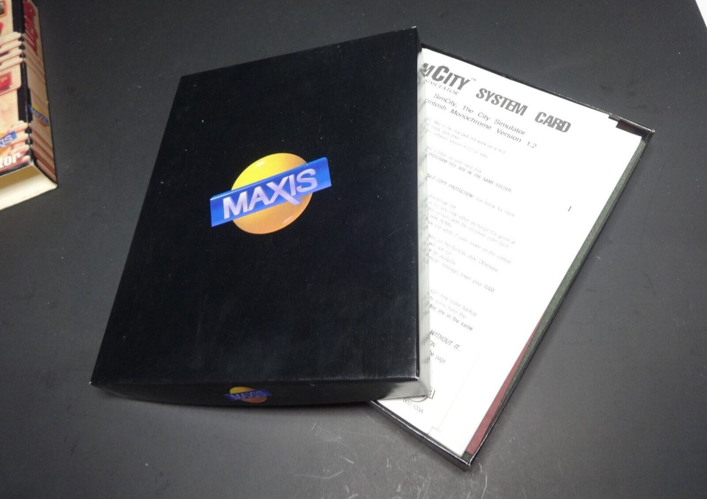 THE ORIGINAL SIMCITY SIM CITY for Macintosh V1.2 Monochrome Box Game on 3.5"