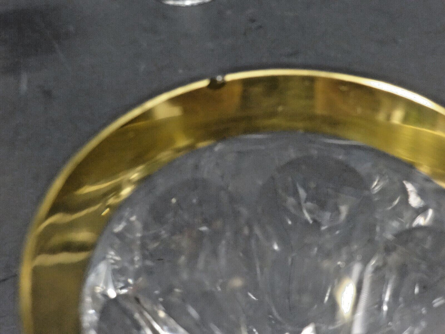 6 Moser Gold Gilt Encrusted Glass Wine Goblets in Lady Hamilton c. 1934