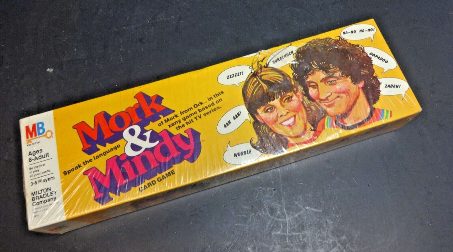 * Signed by Robin Williams * Mork & Mindy MB Card Game Vintage 1978 Sealed NOS