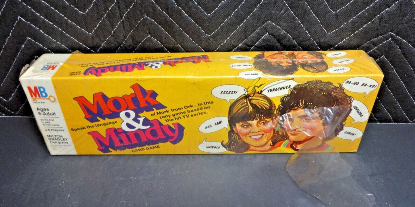 * Signed by Robin Williams * Mork & Mindy MB Card Game Vintage 1978 Sealed NOS