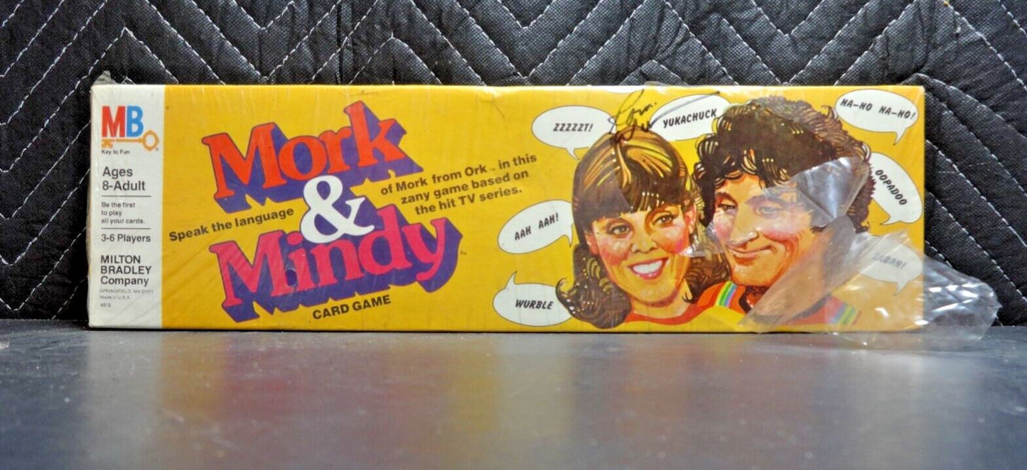 * Signed by Robin Williams * Mork & Mindy MB Card Game Vintage 1978 Sealed NOS