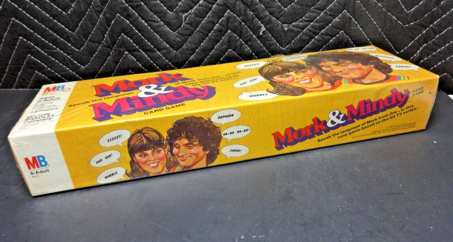 * Signed by Robin Williams * Mork & Mindy MB Card Game Vintage 1978 Sealed NOS