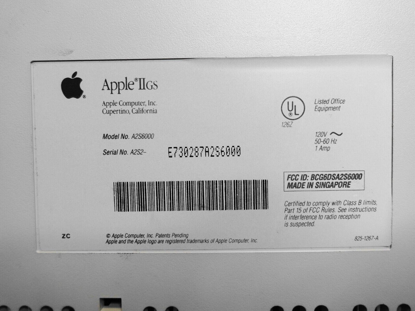 Apple IIgs A2S6000 Computer w/ Expansion Cards - Accelerator, GS-RAM, FASTRAM