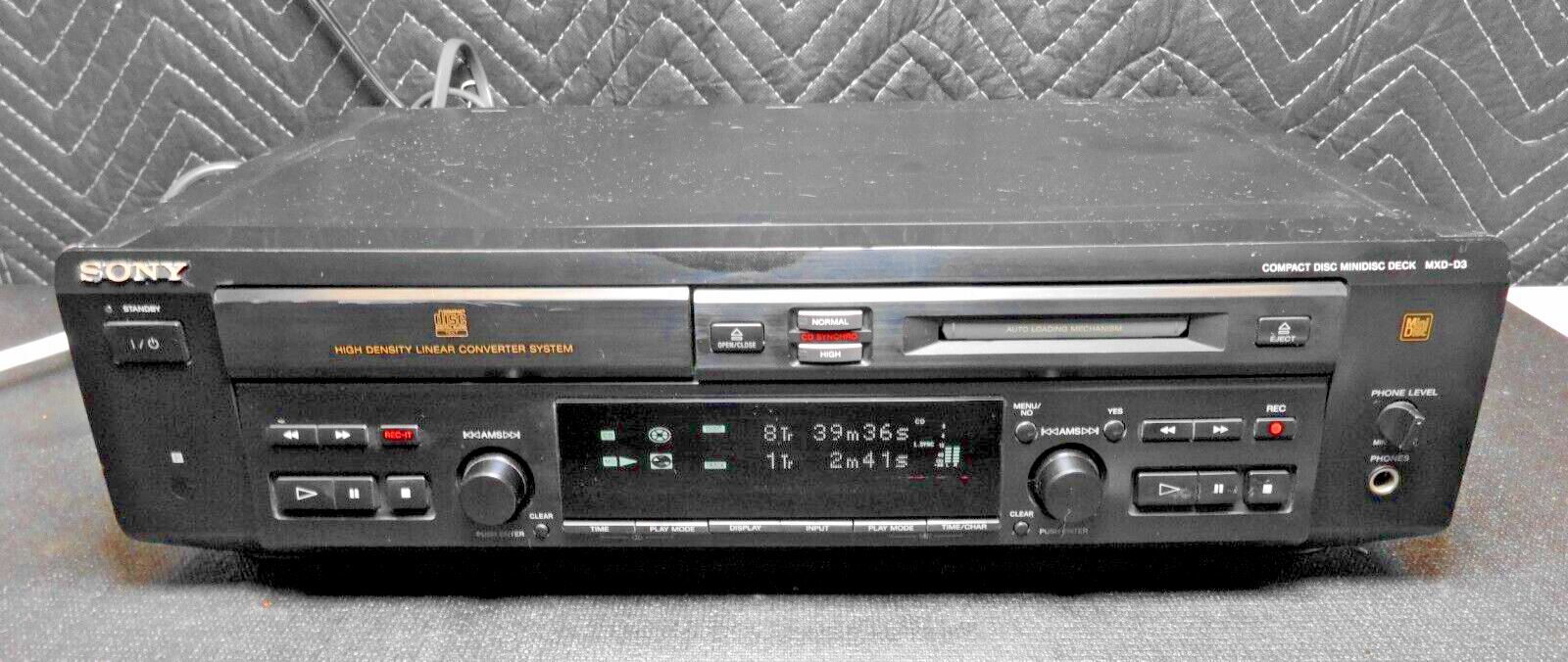 Sony MXD-D3 CD-Player & MiniDisc Recorder Kombigerät | Kaufen auf Sony MXD-D3 CD-Player & MiniDisc Recorder Kombigerät | Kaufen auf