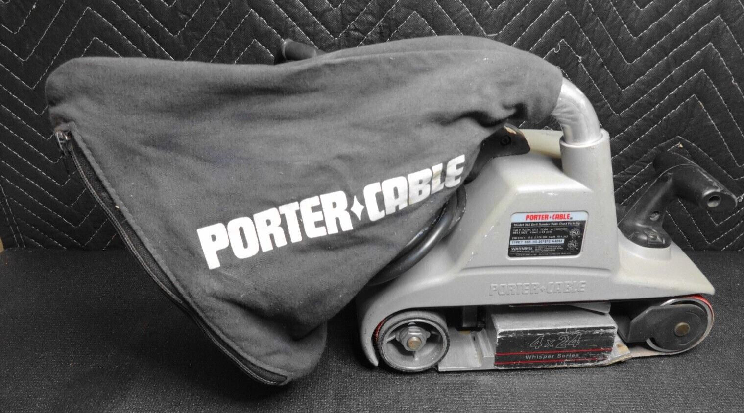 Porter cable belt sander best sale dust bag