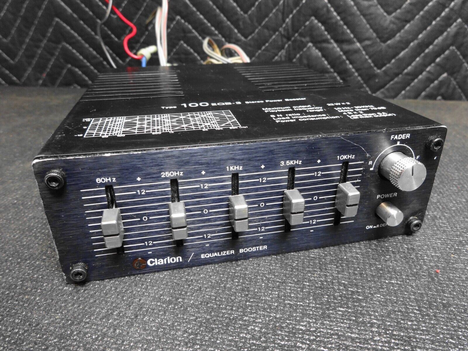 Clarion 100 EQB3 old school 5 band car equalizer booster 100 EQB3 EQ