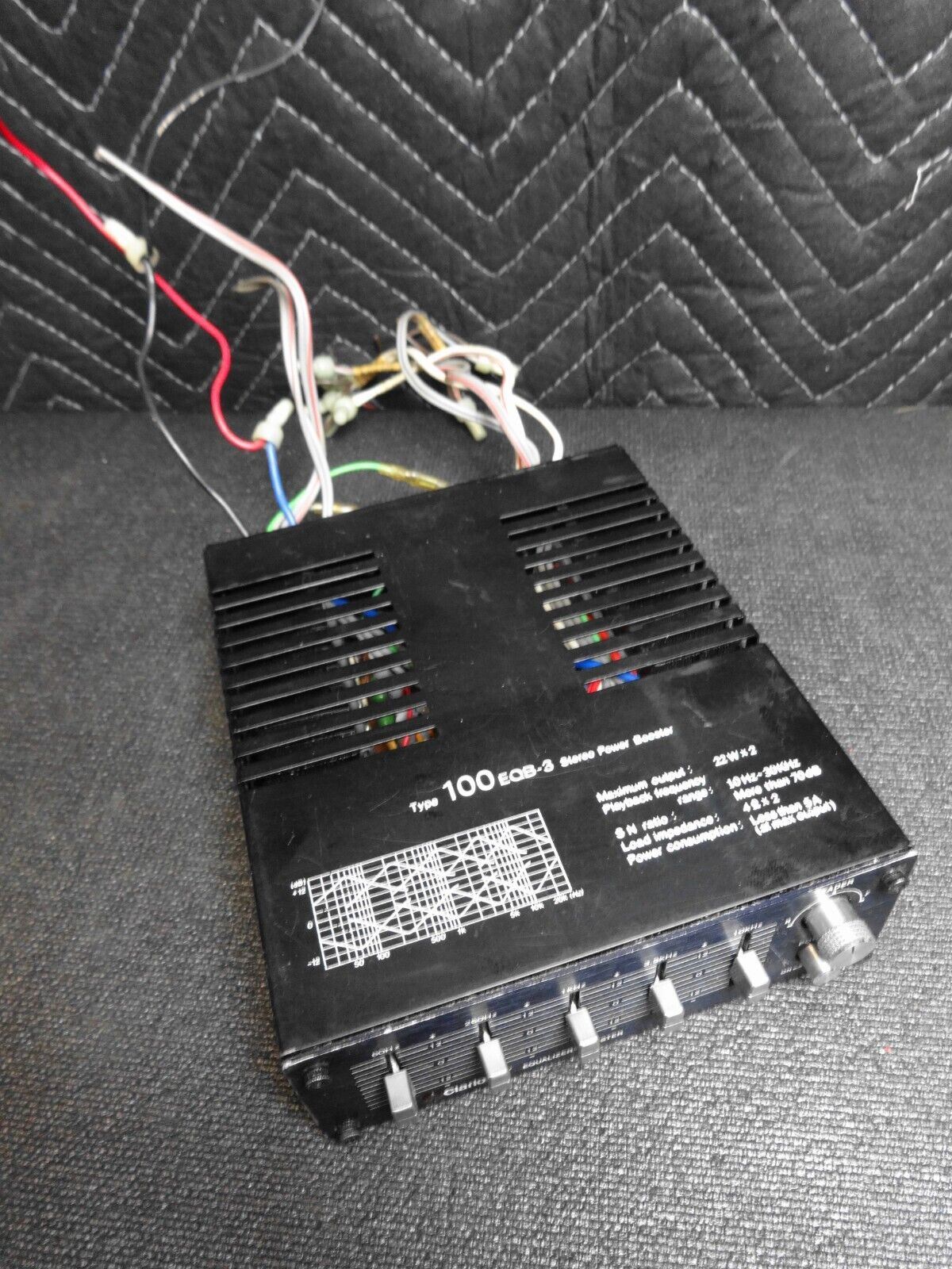 Clarion 100 EQB-3 old school 5 band car equalizer booster 100 EQB3 EQ