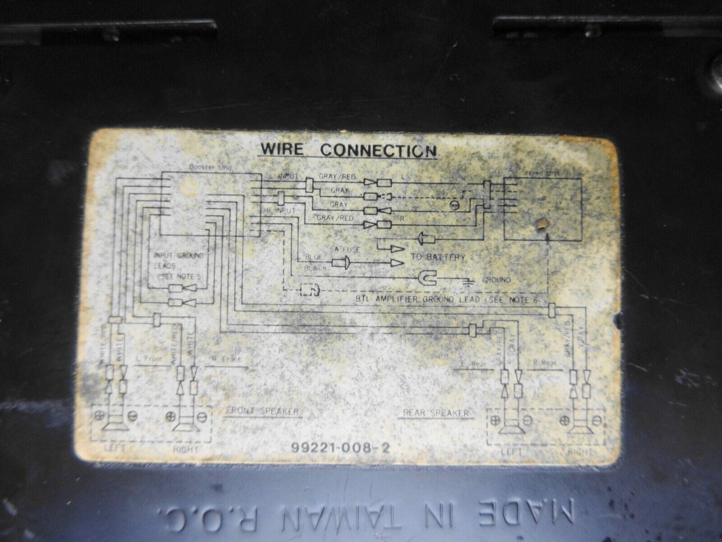 Clarion 100 EQB-3 old school 5 band car equalizer booster 100 EQB3 EQ