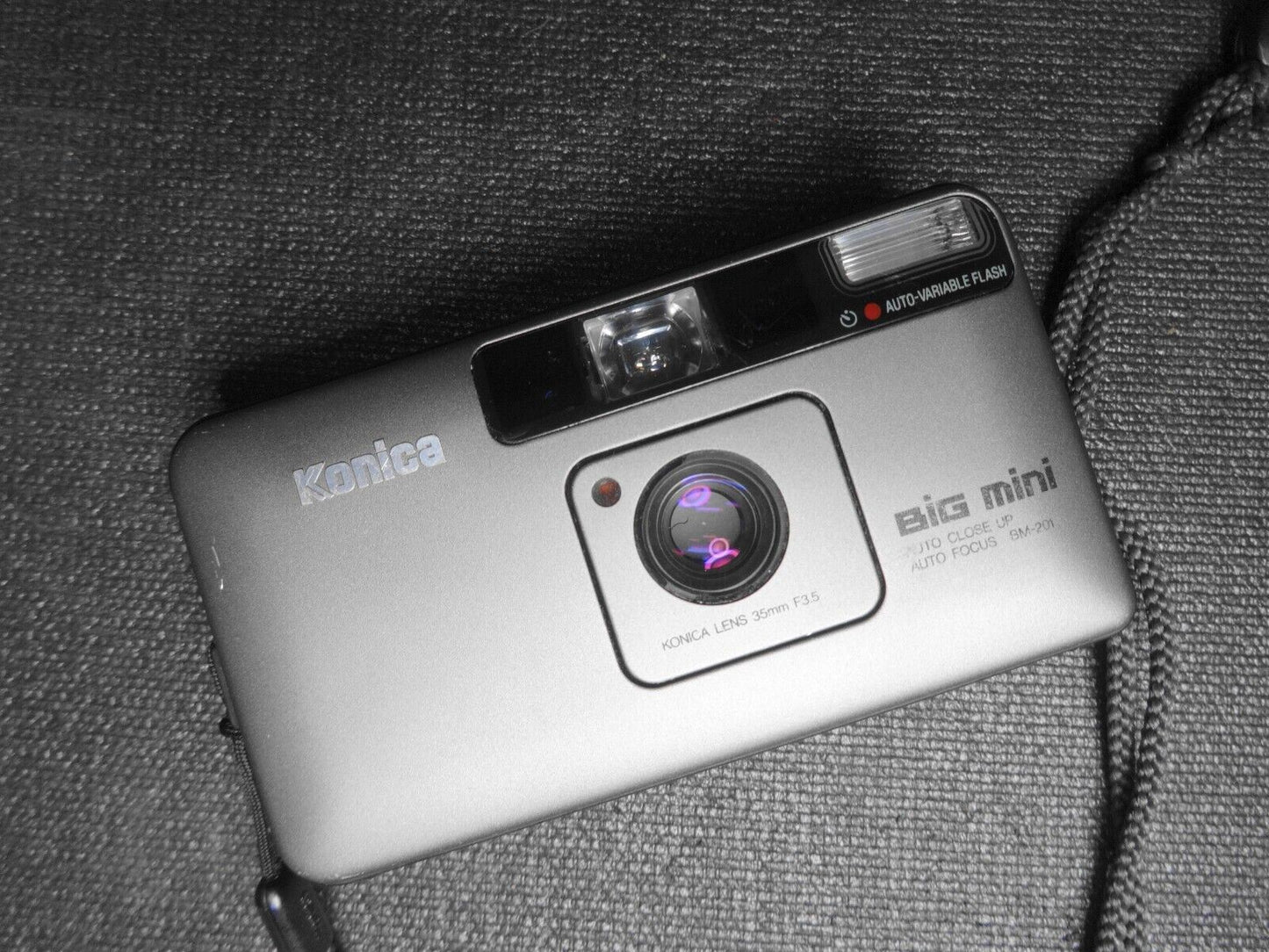 Konica Big mini BM-201 35mm f/3.5 Lens Point & Shoot Film Camera