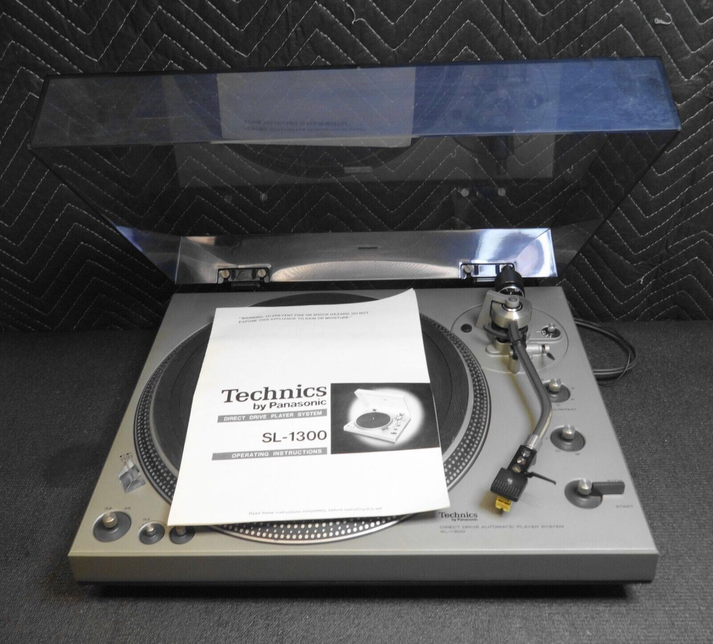 TECHNICS SL-1300 Direct Drive Automatic Turntable w/ Lancer ht9es - *Serviced *