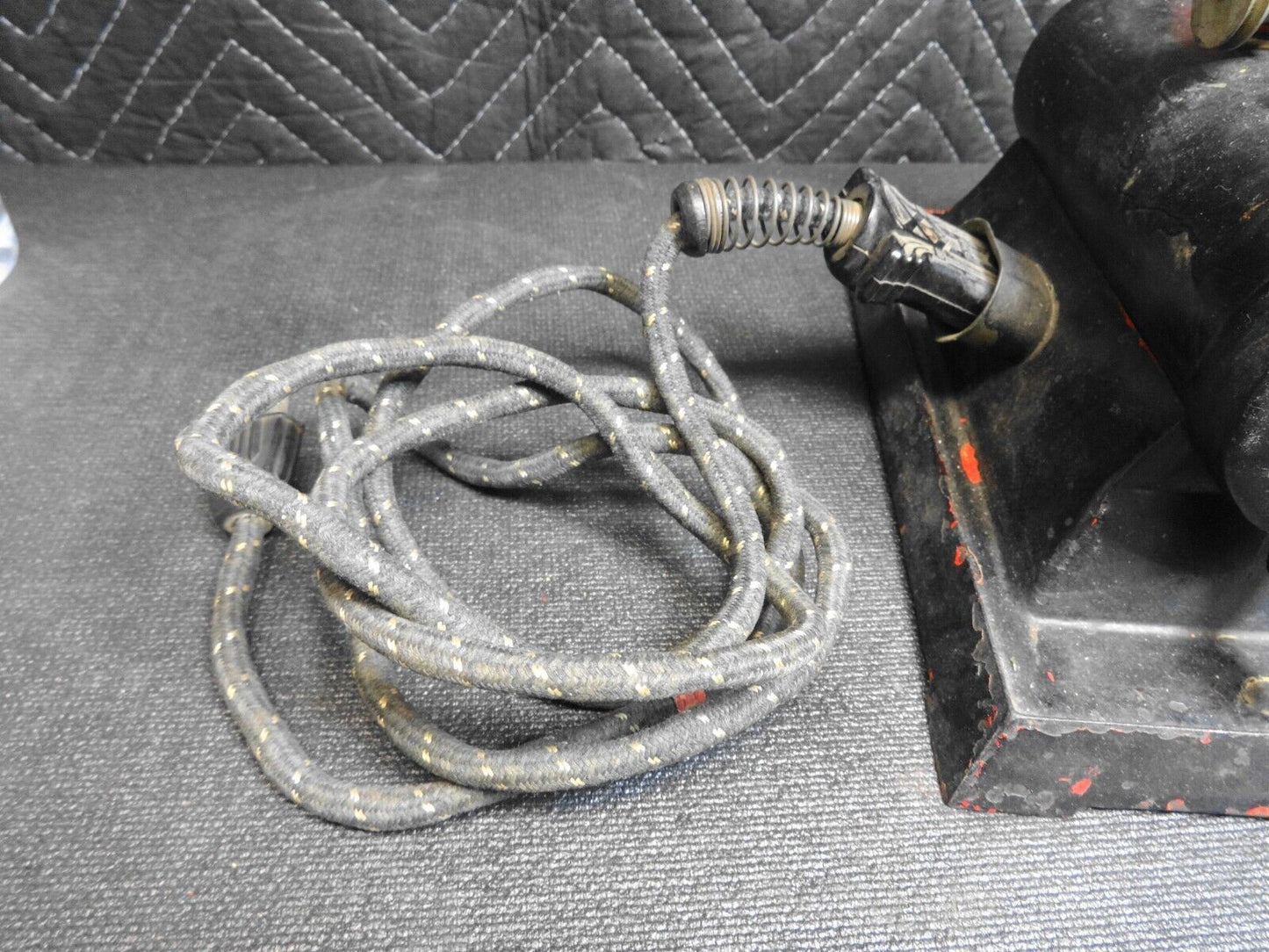 1920s Metal Ware Corp Empire Model B35 Toy Electric Steam Engine w/ Cord Antique