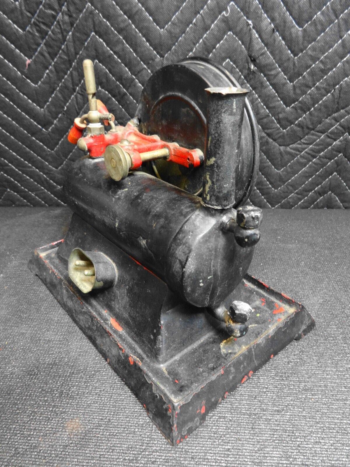 1920s Metal Ware Corp Empire Model B35 Toy Electric Steam Engine w/ Cord Antique