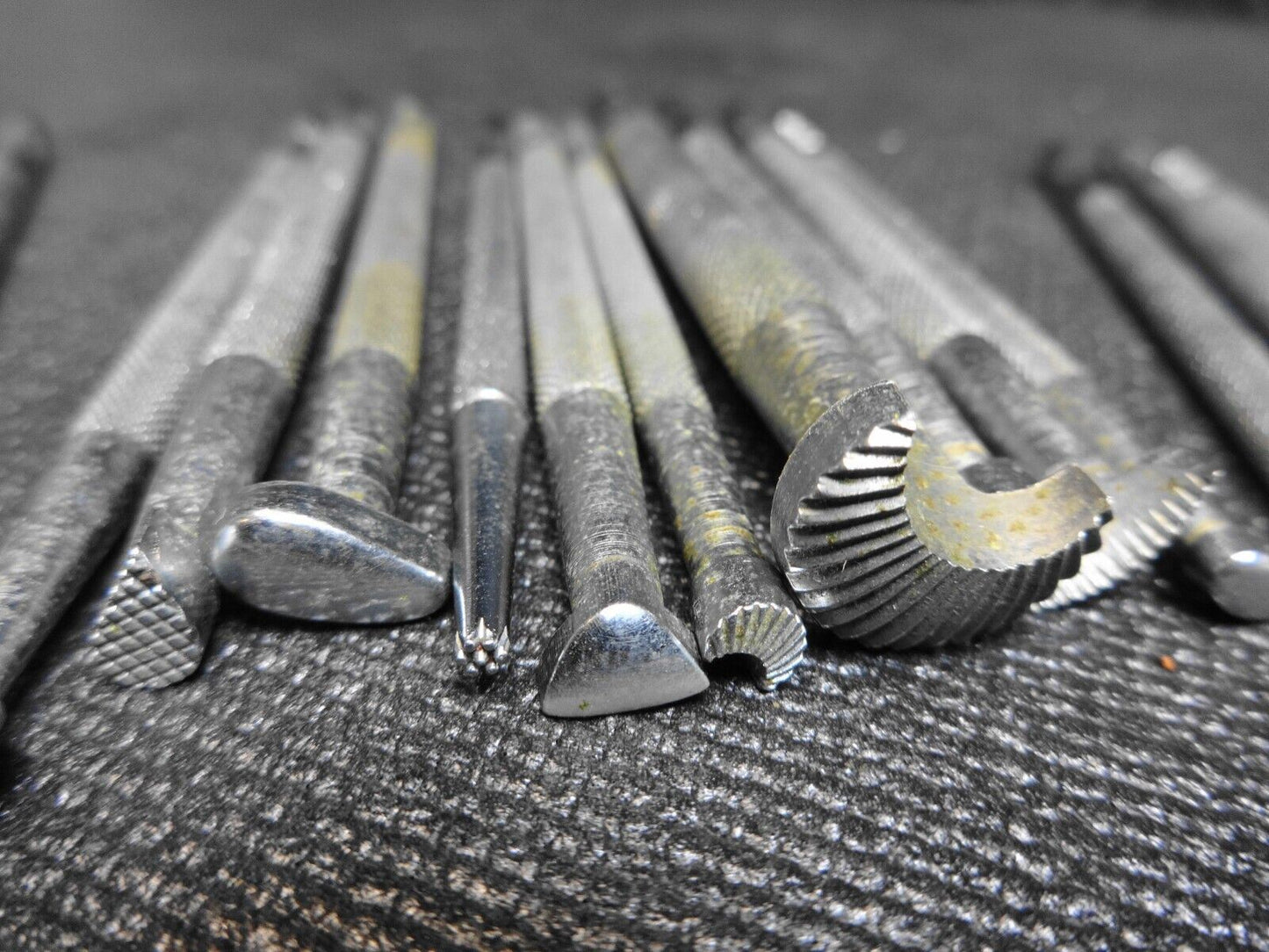 VTG Lot Of 16 Craftool Co Hand Tooled Leather Tools Stamps made USA CRAFT TOOL