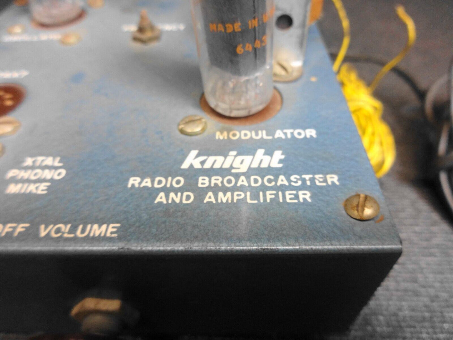 Vintage vacuum tube Knight KIT WIRELESS BROADCASTER & AMPLIFIER - Parts Restore