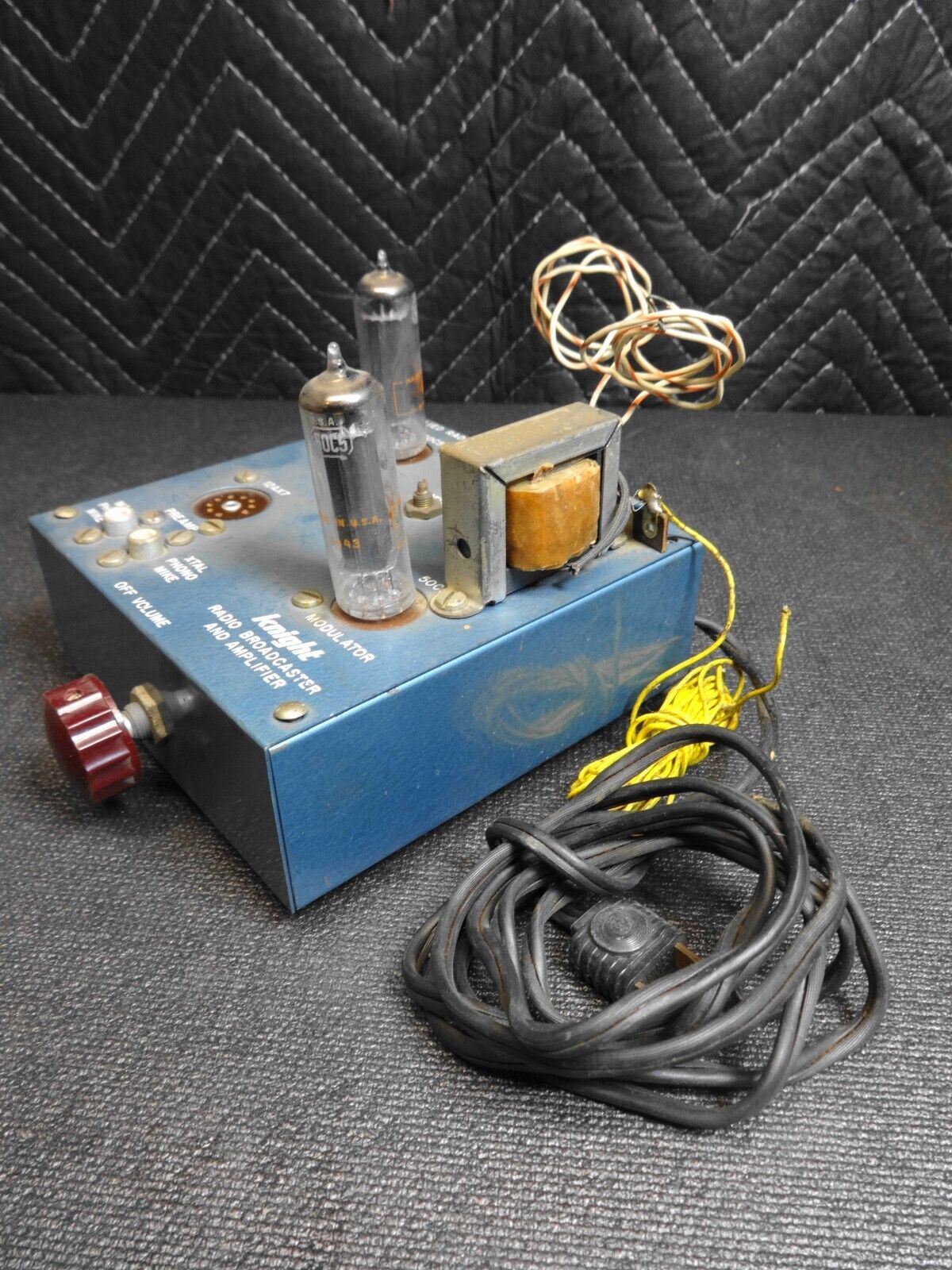 Vintage vacuum tube Knight KIT WIRELESS BROADCASTER & AMPLIFIER - Parts Restore