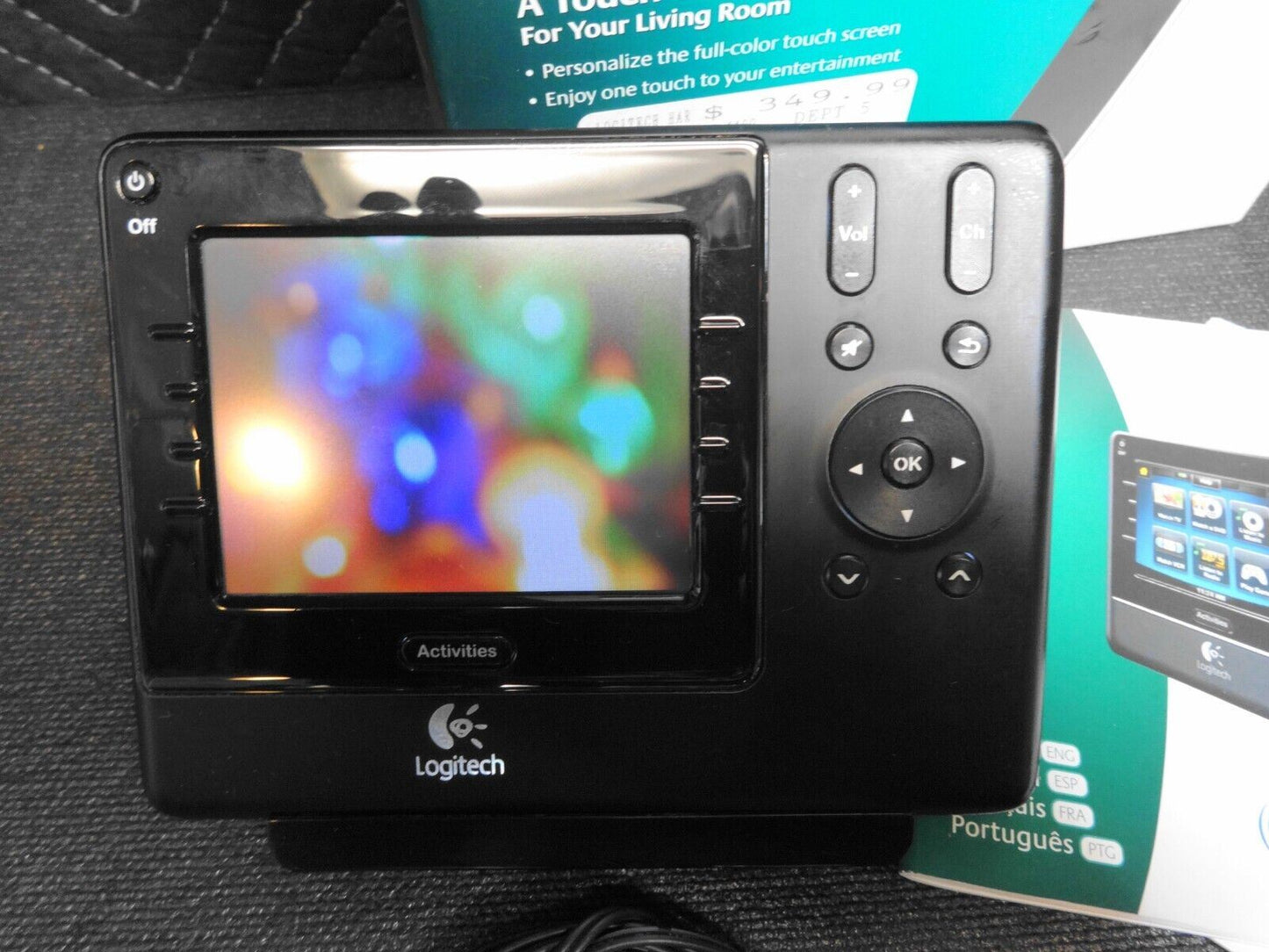 Logitech Harmony 1100 Black Wireless Touchscreen Universal Remote Control w/ Box