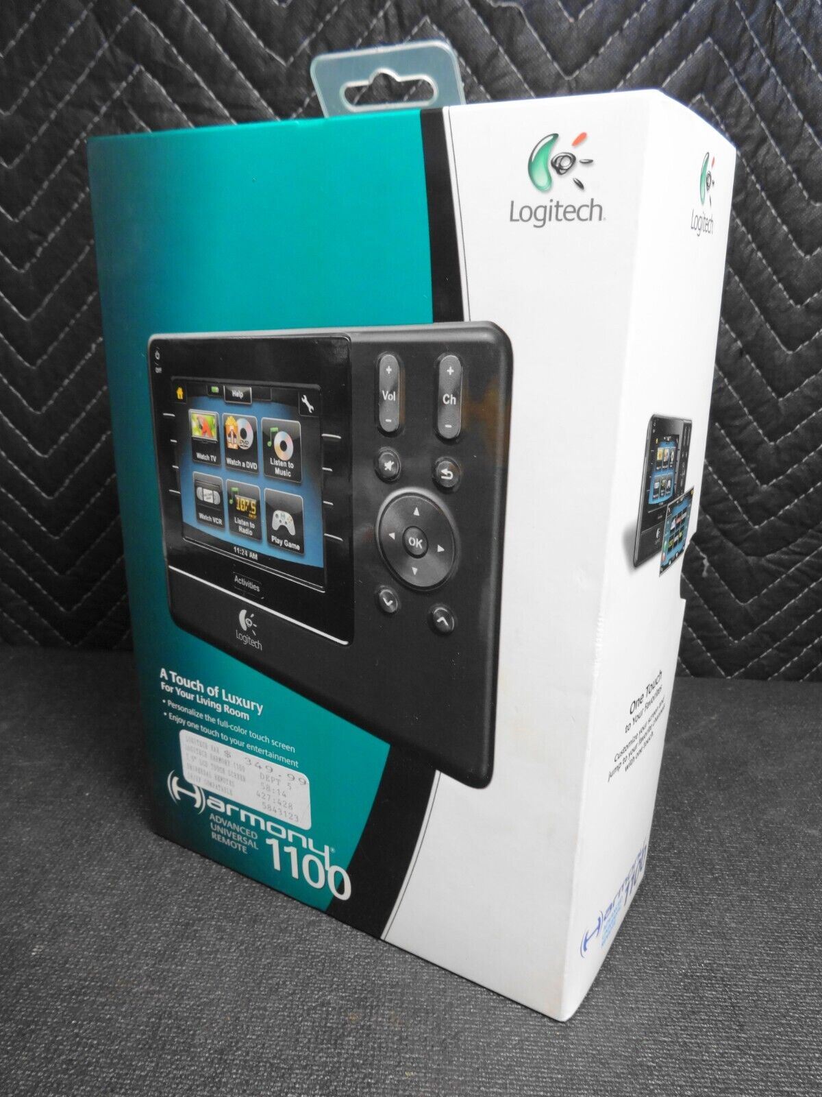 Logitech Harmony 1100 Black Wireless Touchscreen Universal Remote Control w/ Box