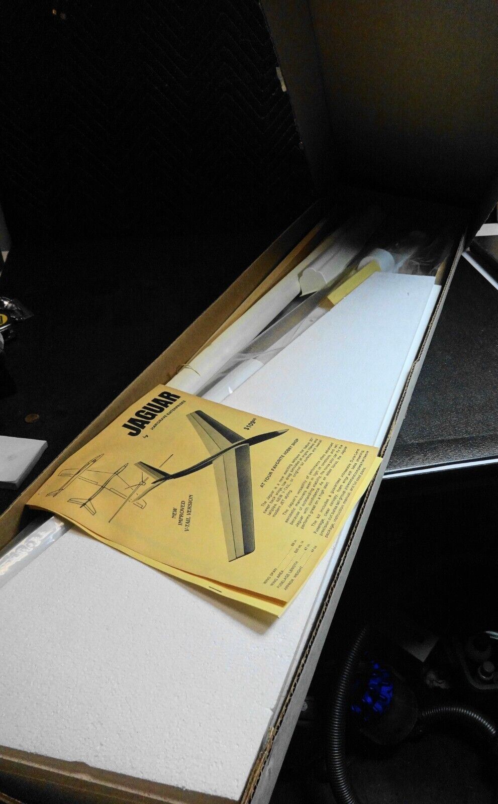 RARE Larry Hargrave Jaguar Slope Soarer RC Plane - 69" Wingspan NOS NIB Vintage