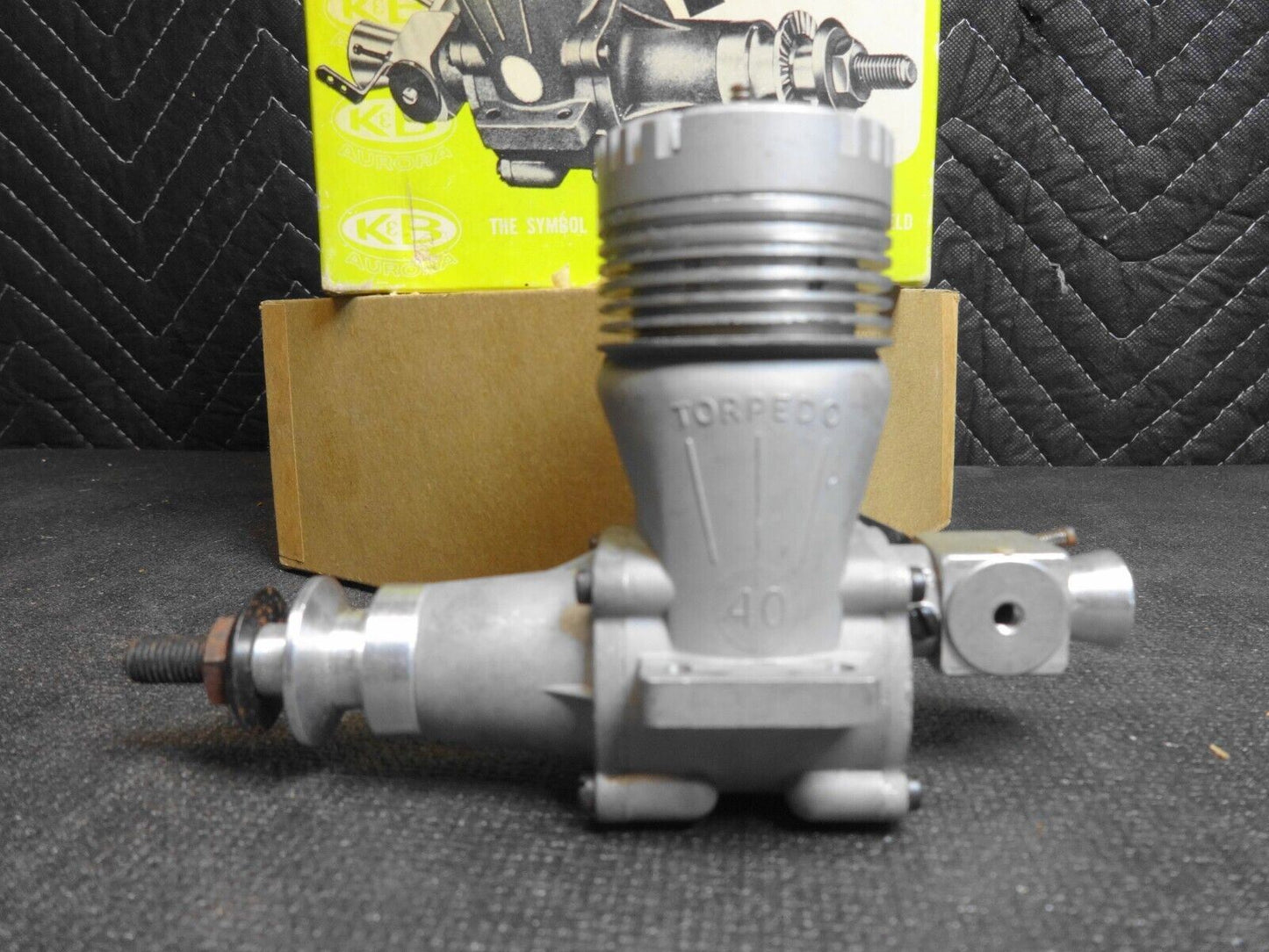 Vintage NOS K&B Torpedo 40 RC Rear Rotor Series 70 Engine Never Run/Mounted