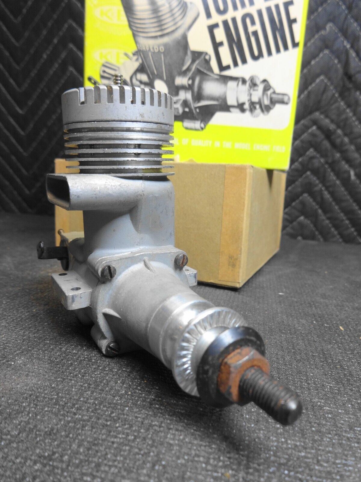 Vintage NOS K&B Torpedo 40 RC Rear Rotor Series 70 Engine Never Run/Mounted