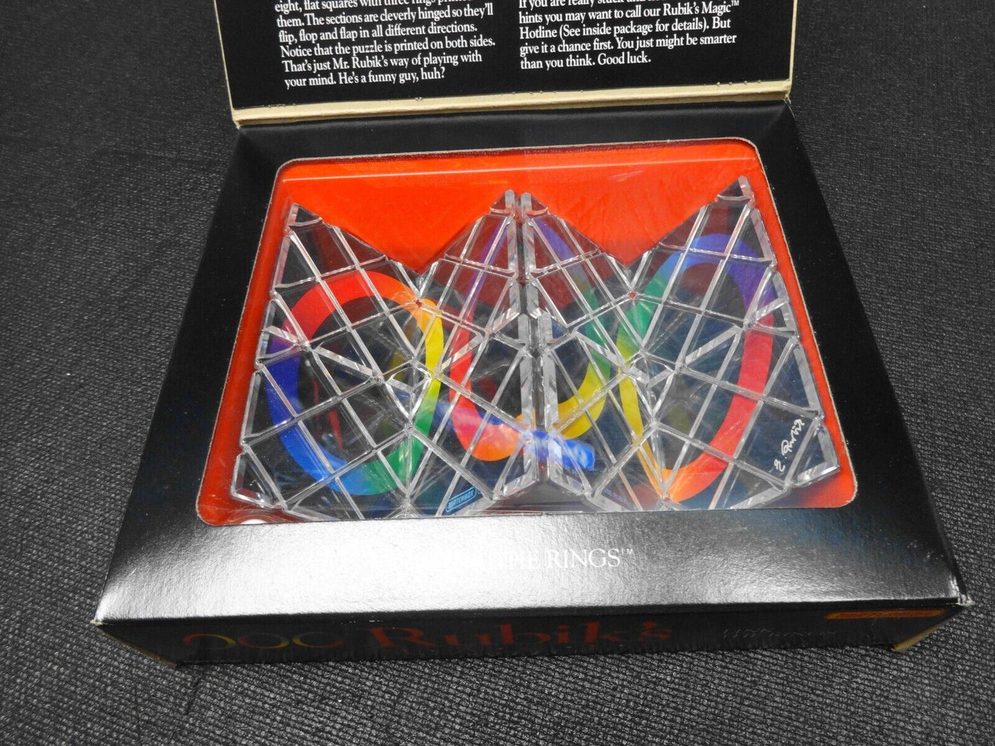 Vintage Rubik’s Magic Puzzle "Link The Rings" 1987 Matchbox Sealed in Box NOS
