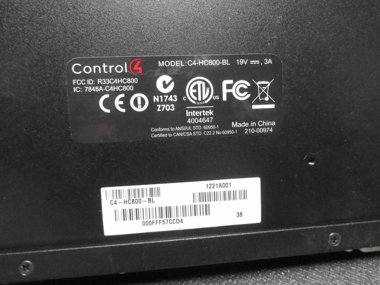 Control4 HC-800 Automation Controller C4-HC800-BL
