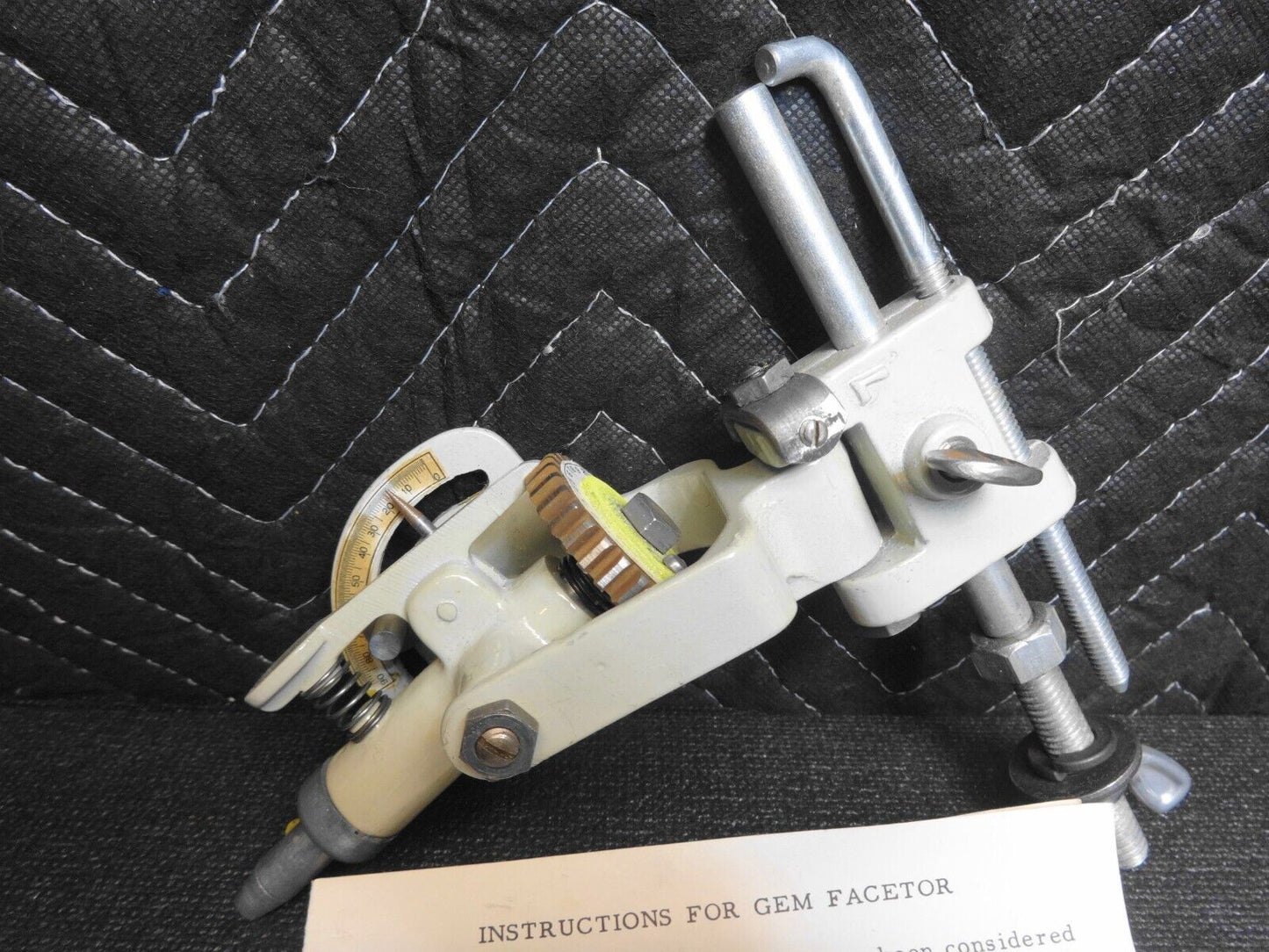 NOS B&I GEM FACETOR FACETING TOOL w/ 32 Space Dividing Head - NICE AND VERY RARE